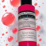 . Sunset Sorbet "Vibranz" 4 oz | Hi-Flo Color Concentrate | Fluid art| air brush, tinting, permanent washable colors